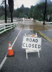 Road Closed Due To Flood