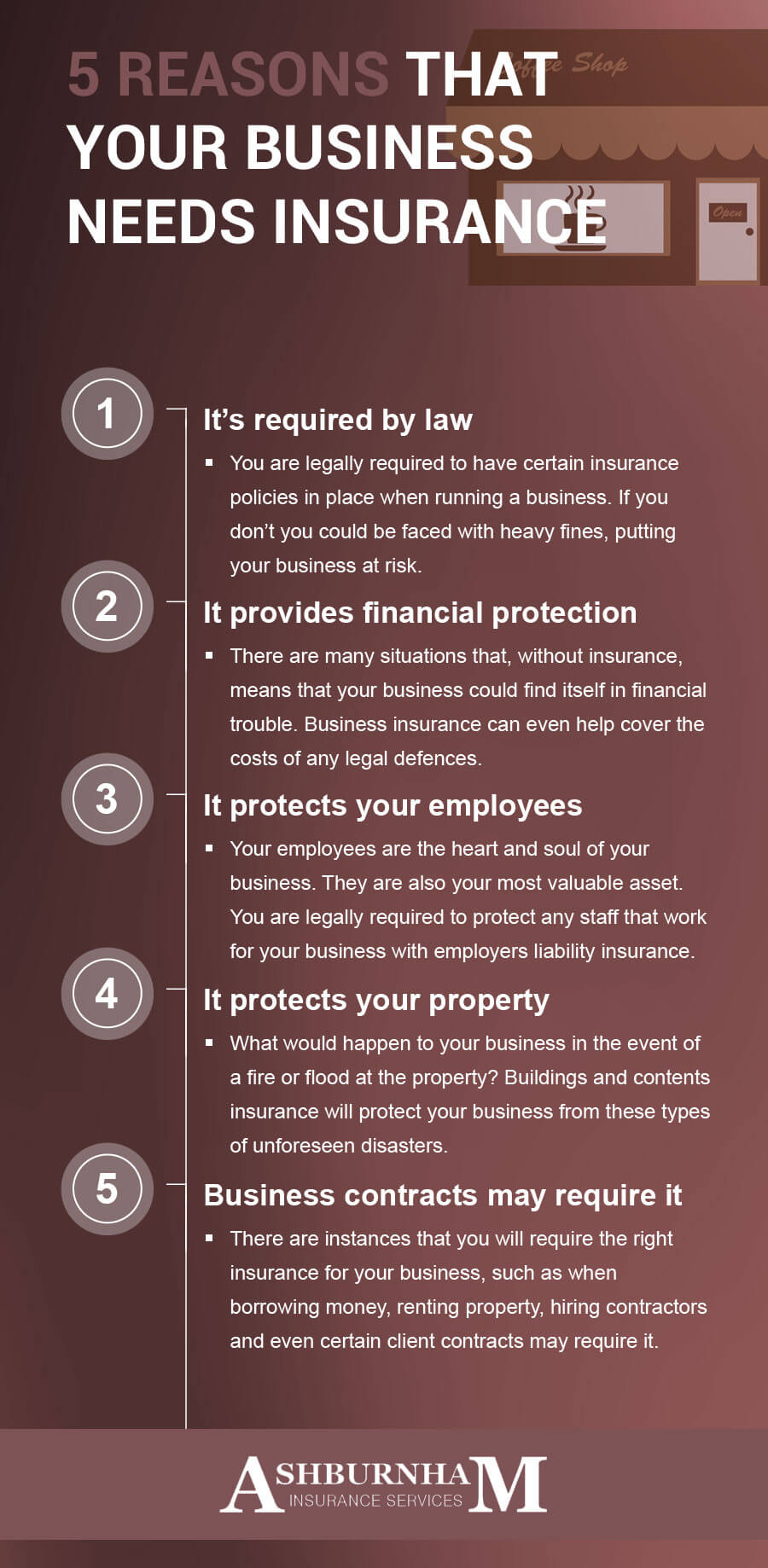 5 Reasons That Your Business Needs Insurance Infographic